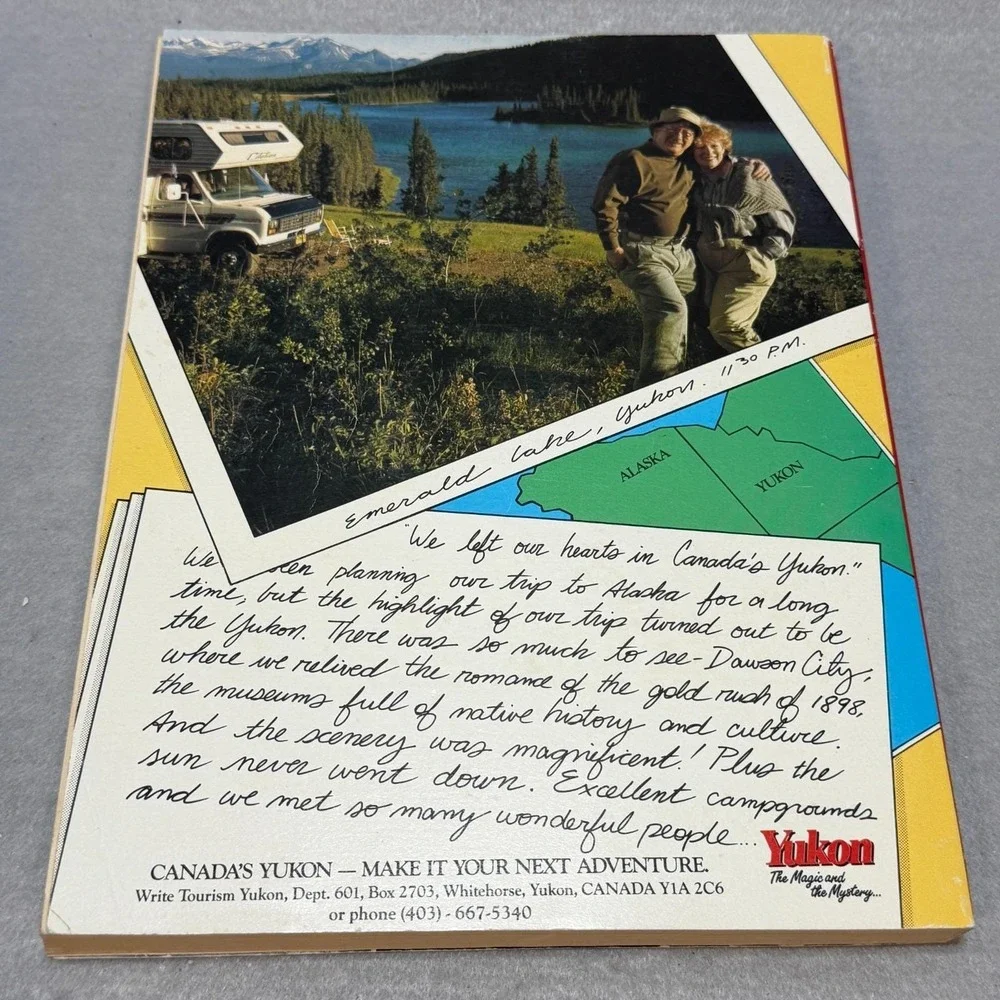Vintage 1990 The Milepost 42nd Ed Alaska Highway RV Travel Guide Fold-Out Map